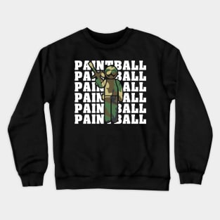 Camouflage Paintball Player Crewneck Sweatshirt